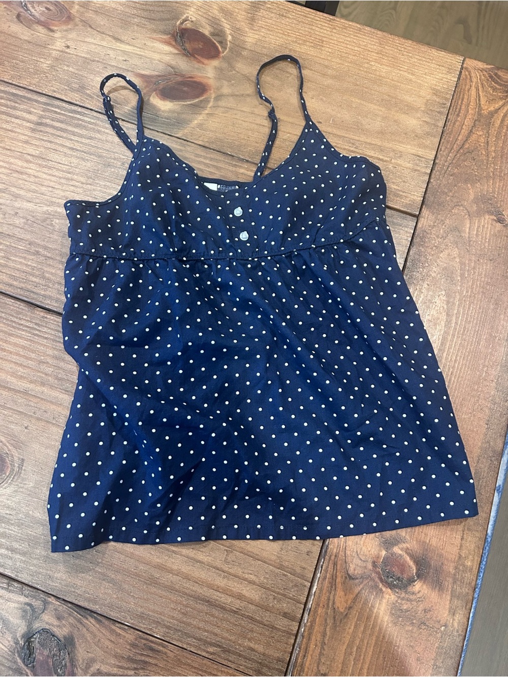 Gap gapbody y2k babydoll tank Navy Spaghetti Strap top. Never work. Like new.